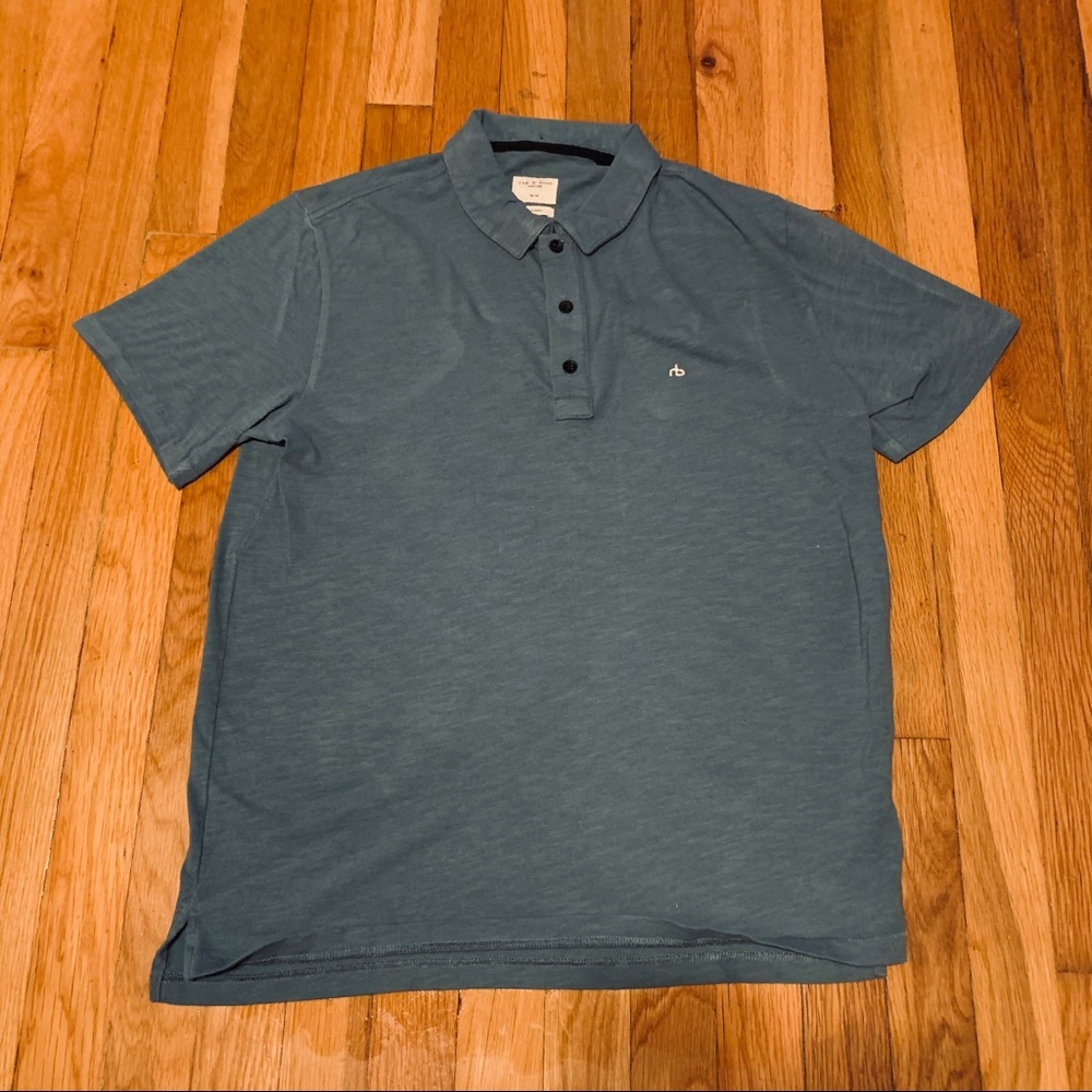 TEAL RAG & BONE POLO SIZE MEDIUM!